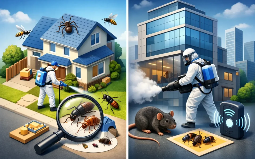 Residential vs Commercial Pest Control Compared